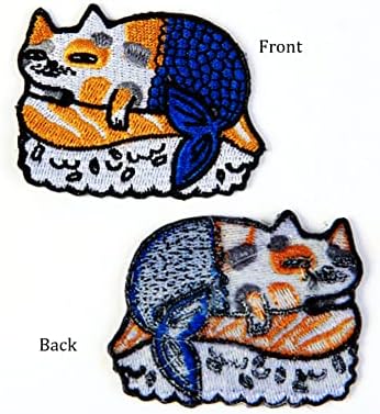4 komada smiješni crtić japansko sretno mačje željezo na flasterima, vezeni šivanje na zakrpama prilagođene taktičke flastere za DIY