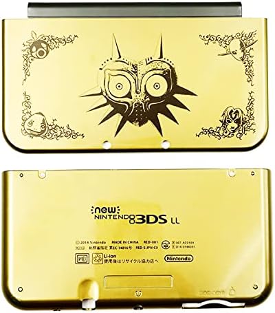 New3dsxl Extra Housing Shells Limited Zlatna zamjena, kompatibilno s Nintendo New3ds New 3DS XL LL NOVO