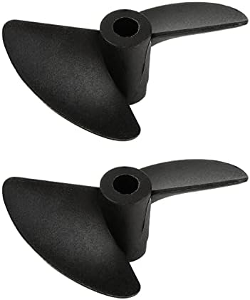 Fielect 3pcs 2 noževa CCW propeler za brodski model RC brodski propelerski model crno plastično veslo 35 mm promjera 1,4 nagiba 4 mm