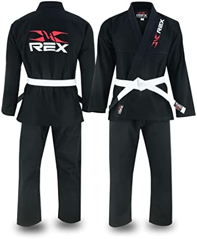 Rex Sports Brazilski Jiu Jitsu, za muškarce i žene BJJ GI Grappling Kimonos Lagani bijeli pojas