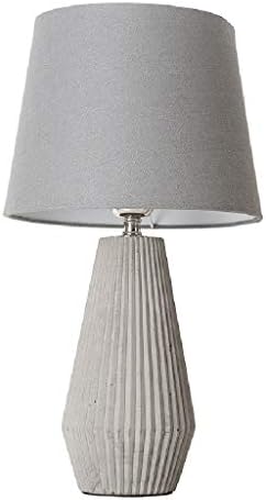 ZXZB stolna svjetiljka industrijski stil stolna svjetiljka, žbuka vertikalne teksture lanene lampice za čitanje svjetiljke uzorak sobe