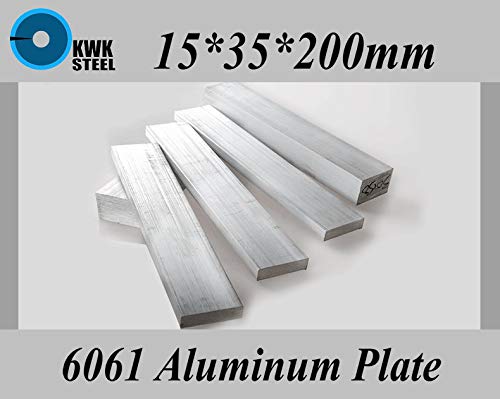 Anncus 15 * 35 * 200mm aluminijska legura 6061 Ploča s aluminijskim limom Diy Materijal