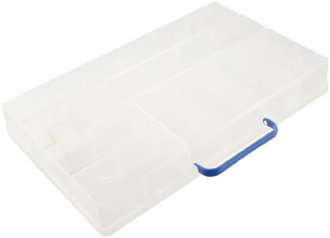 Aexit Clear White Alat Organizatori plastični mini elektronički 20 komponenti kutije za odlaganje alata Organizator kućišta