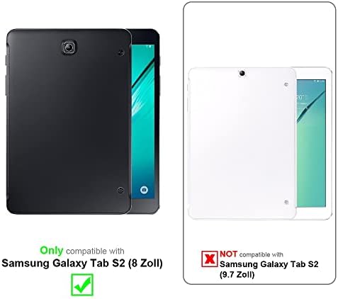 Cadorabo tableta futrola kompatibilna sa Samsung Galaxy Tab S2 SM-T715N / T719N u gljivama Brown-Poklopac zaštite u stilu knjiga bez