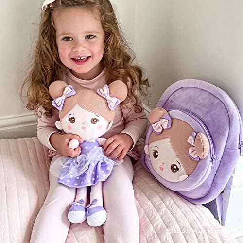 Ouozzz 15 Mekana lutka za bebe + 11 ruksak Toddler + Sigurnosna pokrivač meka plišana igračka za ručnike za djevojčice za djevojčice