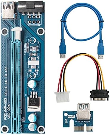 Konektori PCI -E RISER kartica USB 3.0 podatkovni kabel 60CM 4 PCI PCI Express 1x do 16x zaslon za produljenje kabela Adapter kabel