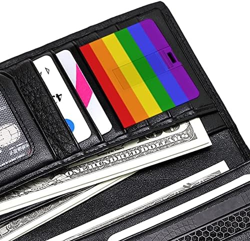 LGBT Rainbow Transgender Pride Flag USB flash pogon Personalizirani pogon kreditne kartice memorijski štap USB ključni pokloni