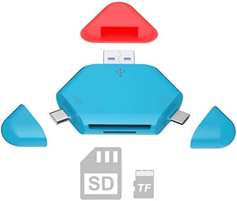 čitač kartica SD/TF 3в1 za USB uređaje,-C, USB-A, Micro USB, Prijenosni uređaj za čitanje kartice, Adapter za SD kartice fotoaparata