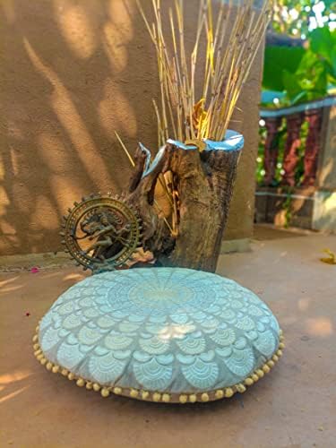 Mandala Life Art Boem Boem Pomot Pokrivač –Luxury, Artisan Room Décor Decor Pouf slučaj za meditaciju, jogu i boho šik jastuk za sjedenje