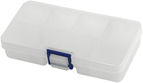 AEXIT Clear White Alat Organizatori 8 slojeva komponente Mini kutija za pohranu 140 mm x 75 mm okviri za alate x 28 mm