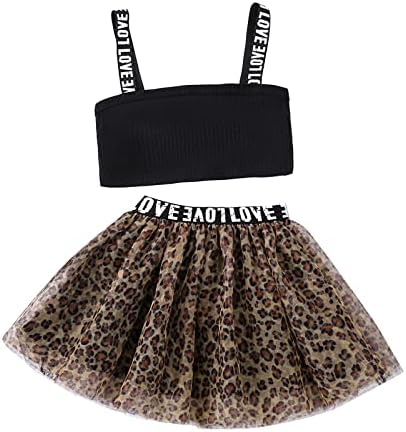 Malini za bebe djevojčice proljetni ljetni patchwork pamuk -rukavicu prsluk tulle leopard suknje 1218 Djevojke modne odjeće