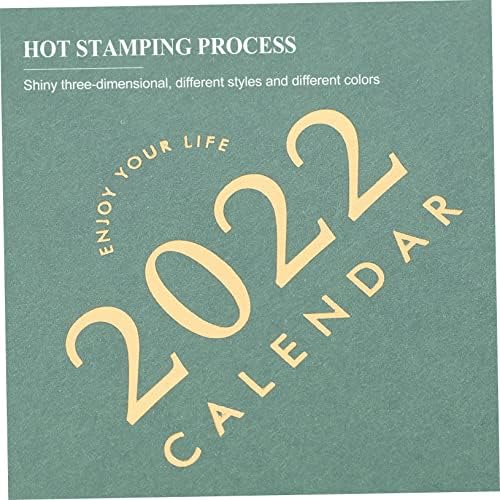 Hemoton 2PCS 2022 kalendar stola uredski dekor stalni stol Topper Office Kalendar Nova godina kalendar kalendar kalendar 2022 kalendar