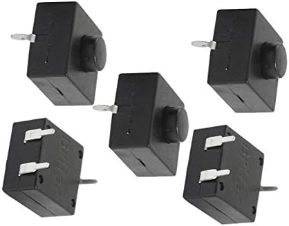 6 kom prekidači okomiti stupovi kvadratni prekidač s gumbima Crni za prekidače s gumbima električni plamenik